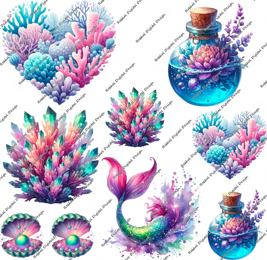 Set 1 UVDTF decal Packs