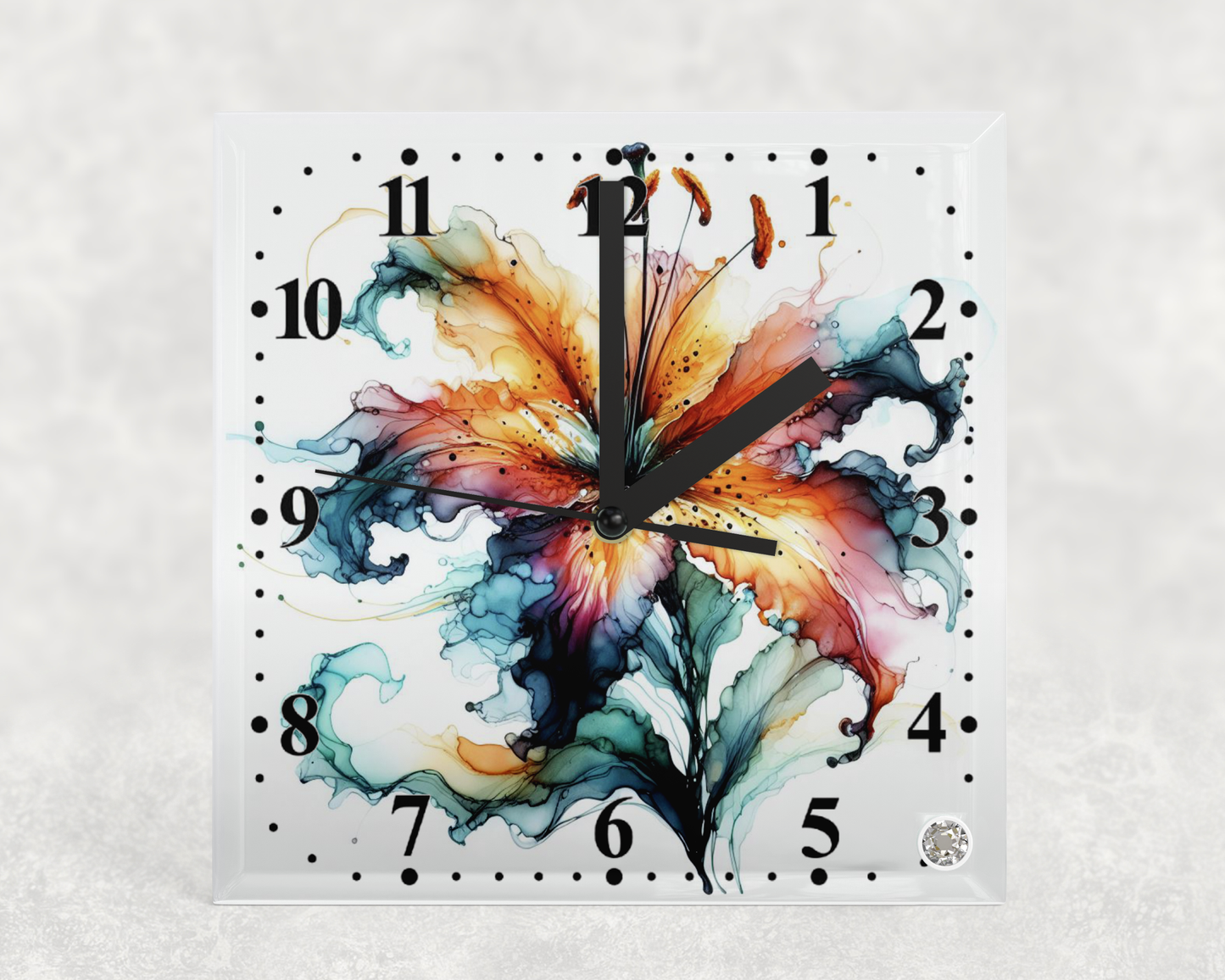 Clock Tiger Lily Designs