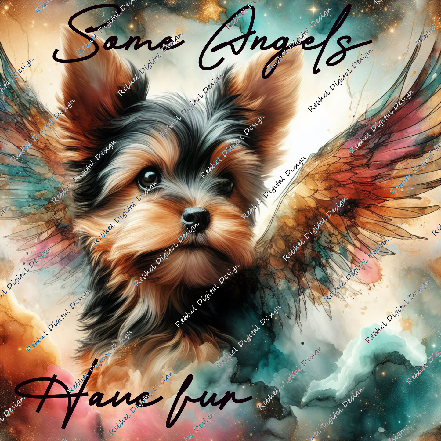 Memorial Dog Alcohol Ink Designs