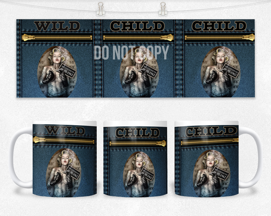 Marylin Wild Child Sublimation Design