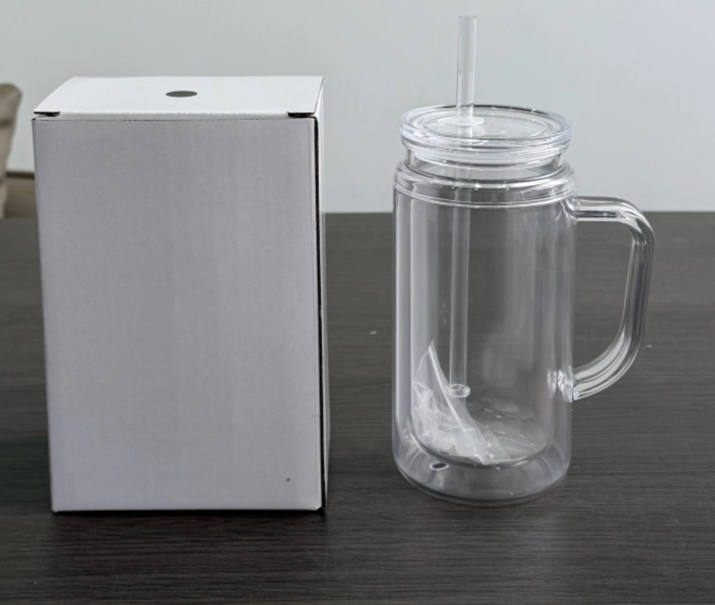 16oz Acrylic Snow Globe with Handle