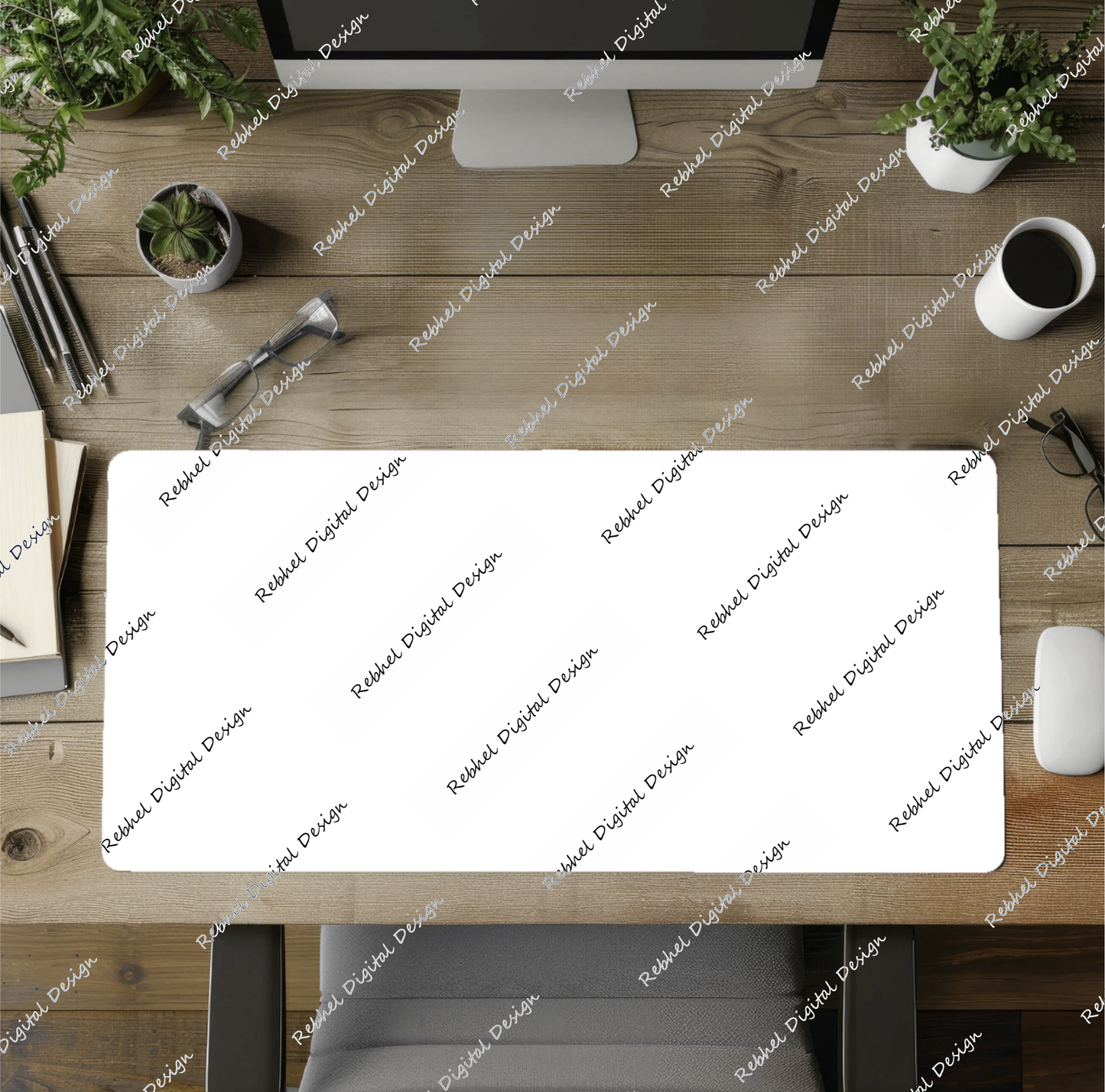 Desk Mat 30cm x 70cm full stitching arounds all edges