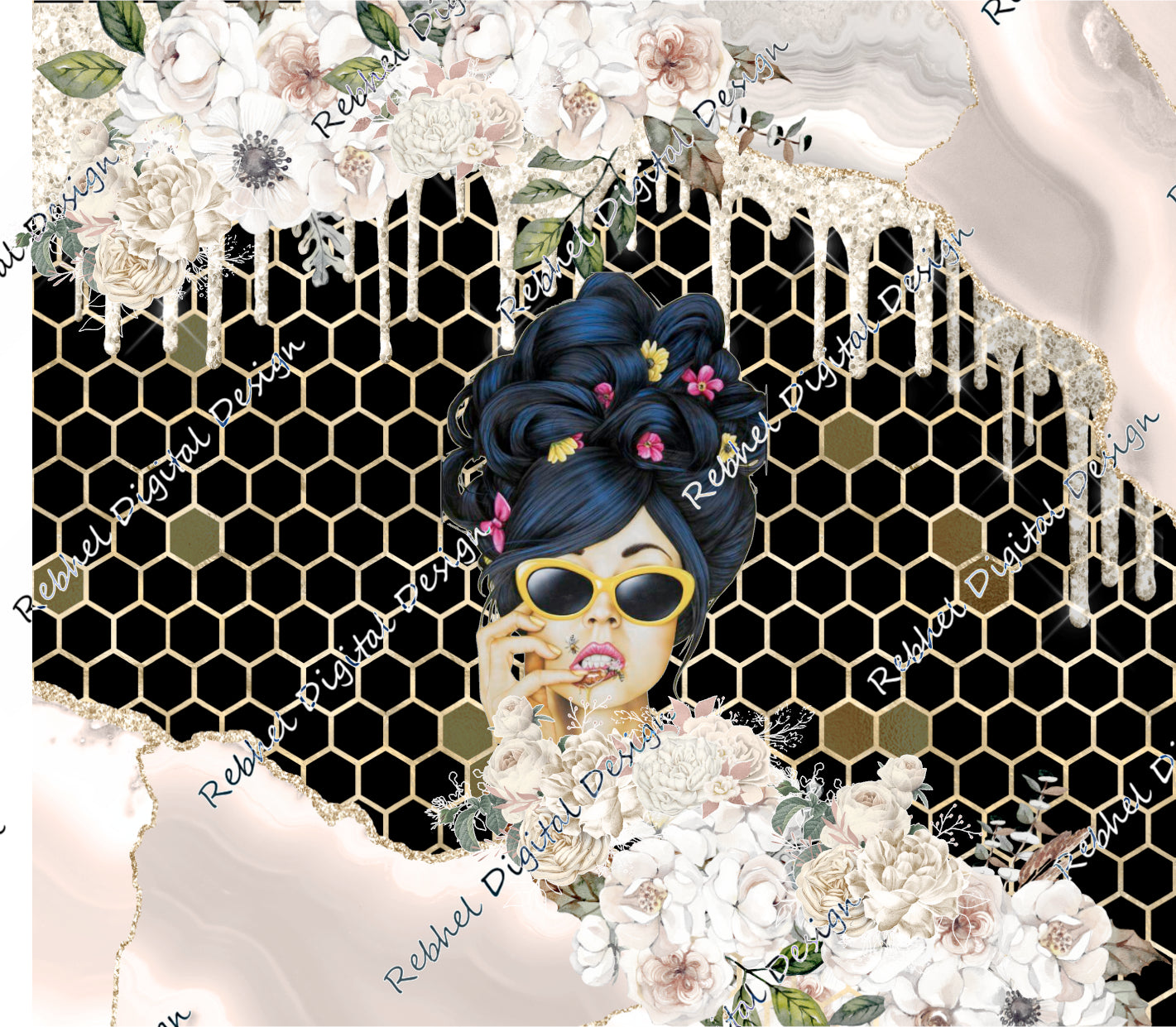 Honeycomb Floral Chick