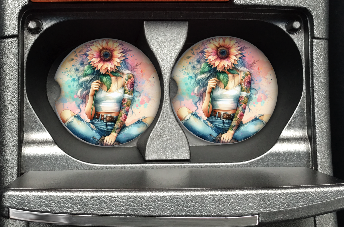 Car coasters-neoprene. Collection 2. Ready made.