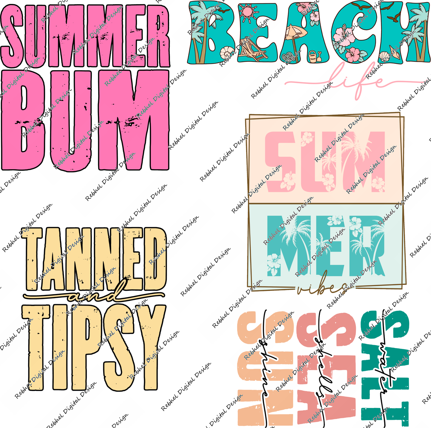 Set 1 UVDTF decal Packs