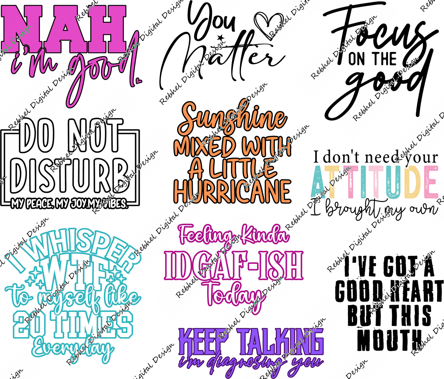 Set 3 UVDTF Decal Packs