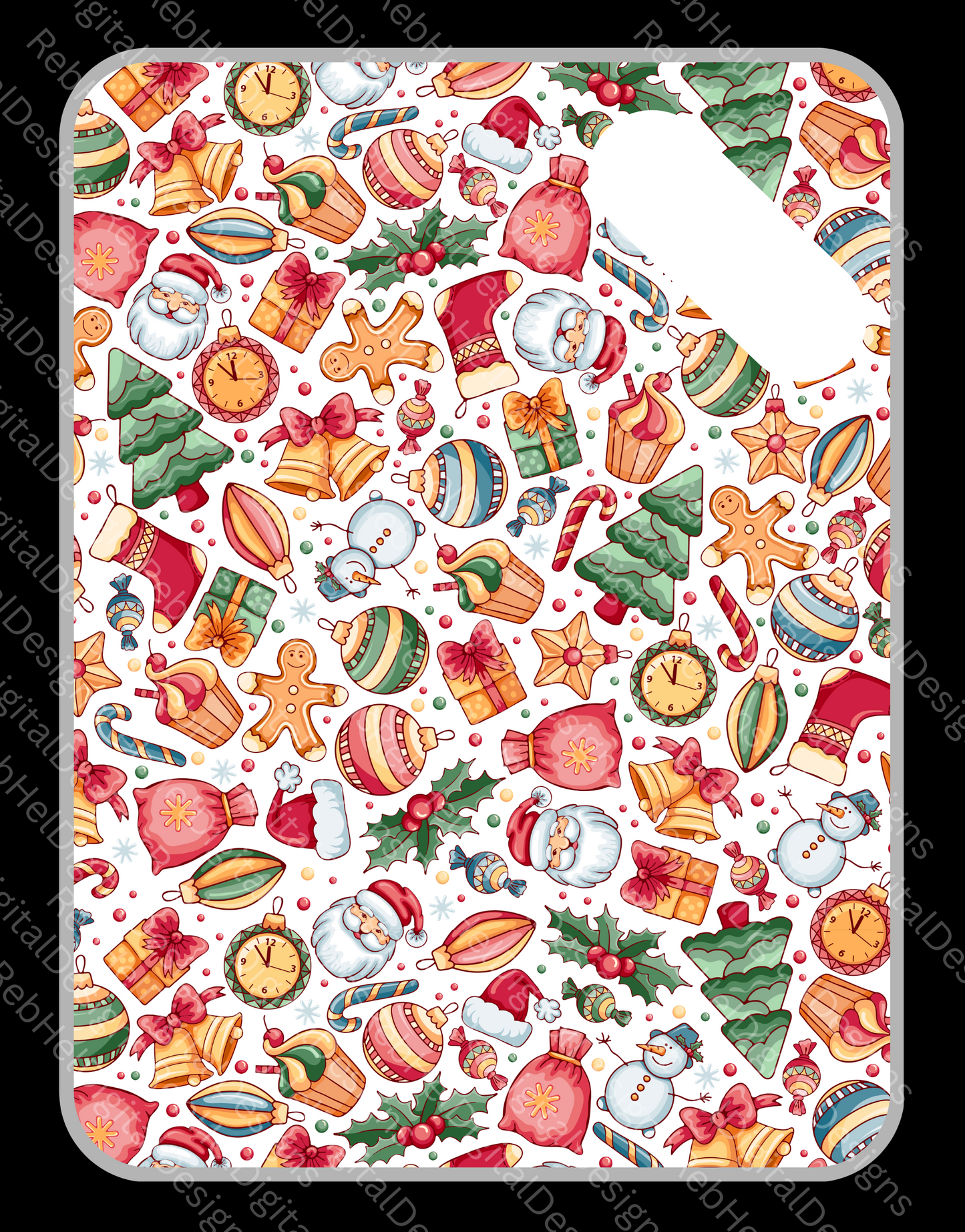 Chopping board Sublimation Designs-Christmas