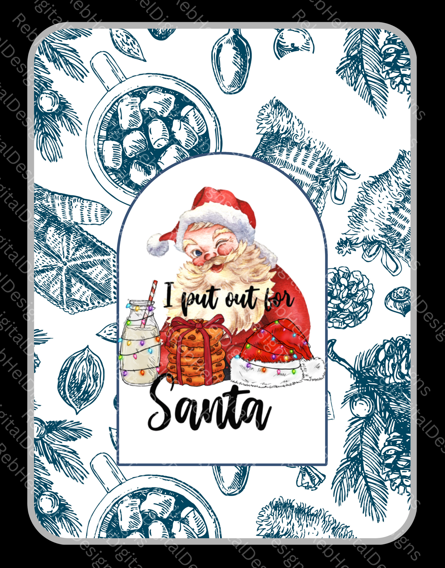 Chopping board Sublimation Designs-Christmas