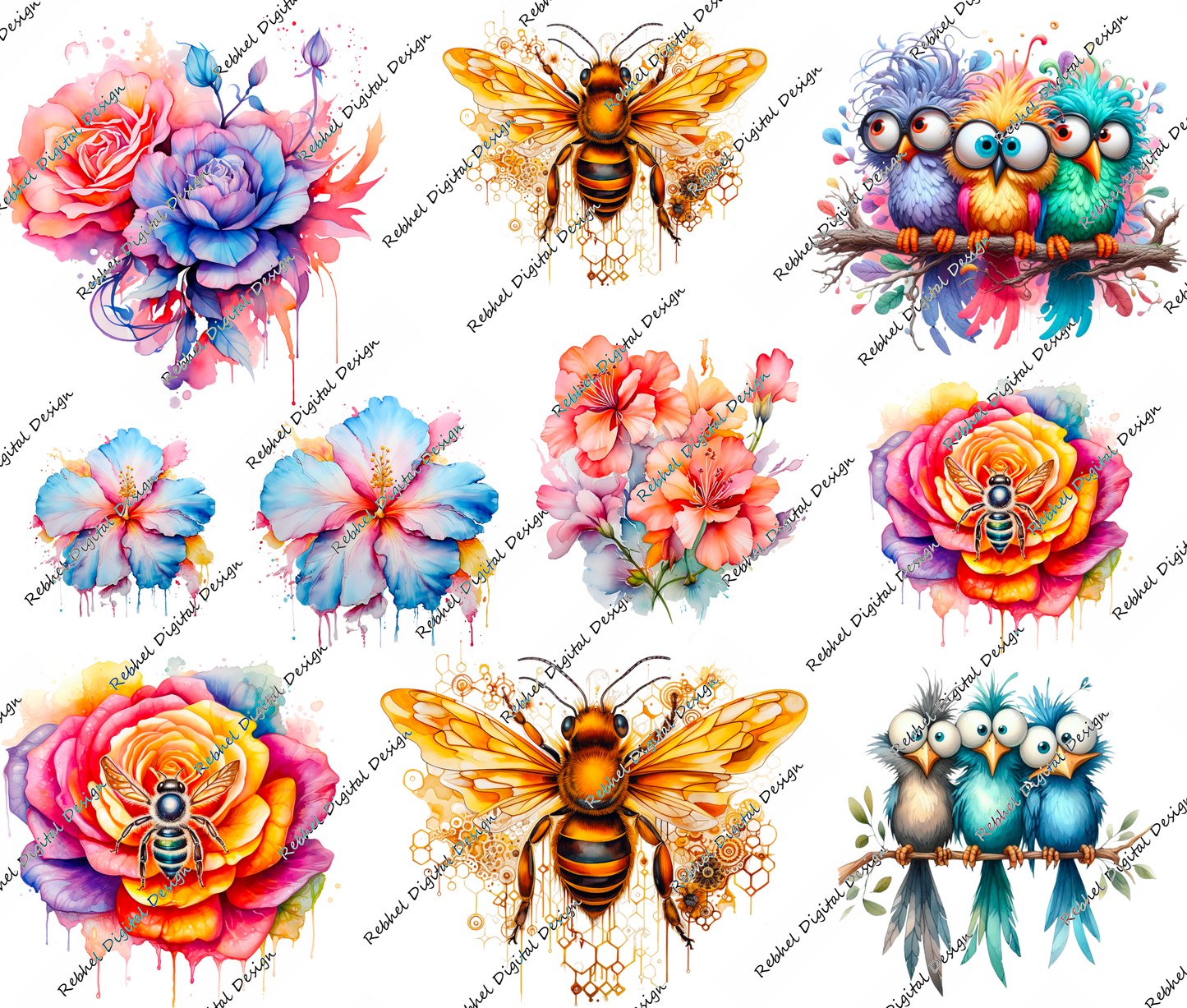 Set 1 UVDTF decal Packs