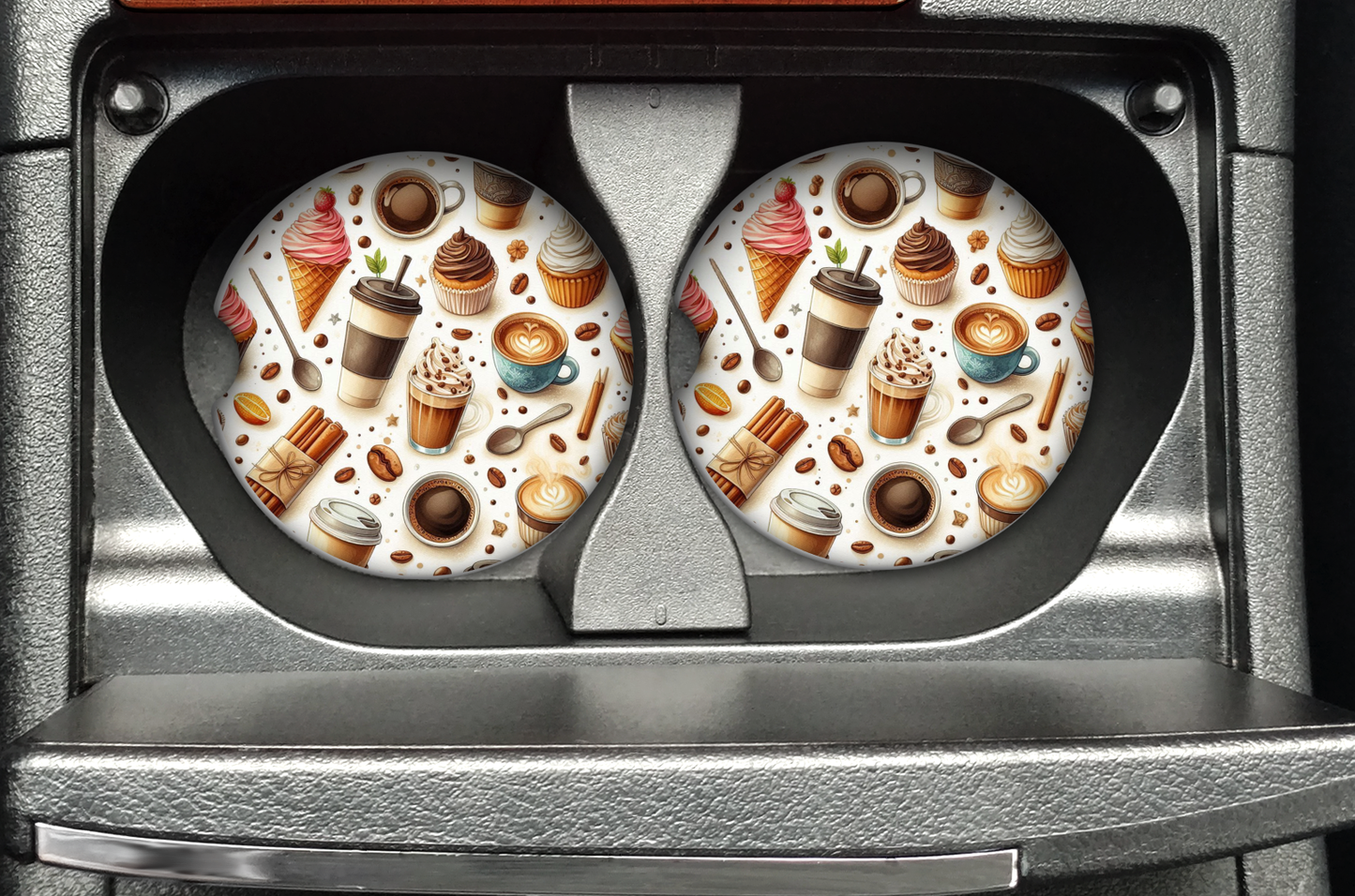 Car coasters-neoprene. Collection 2. Ready made.