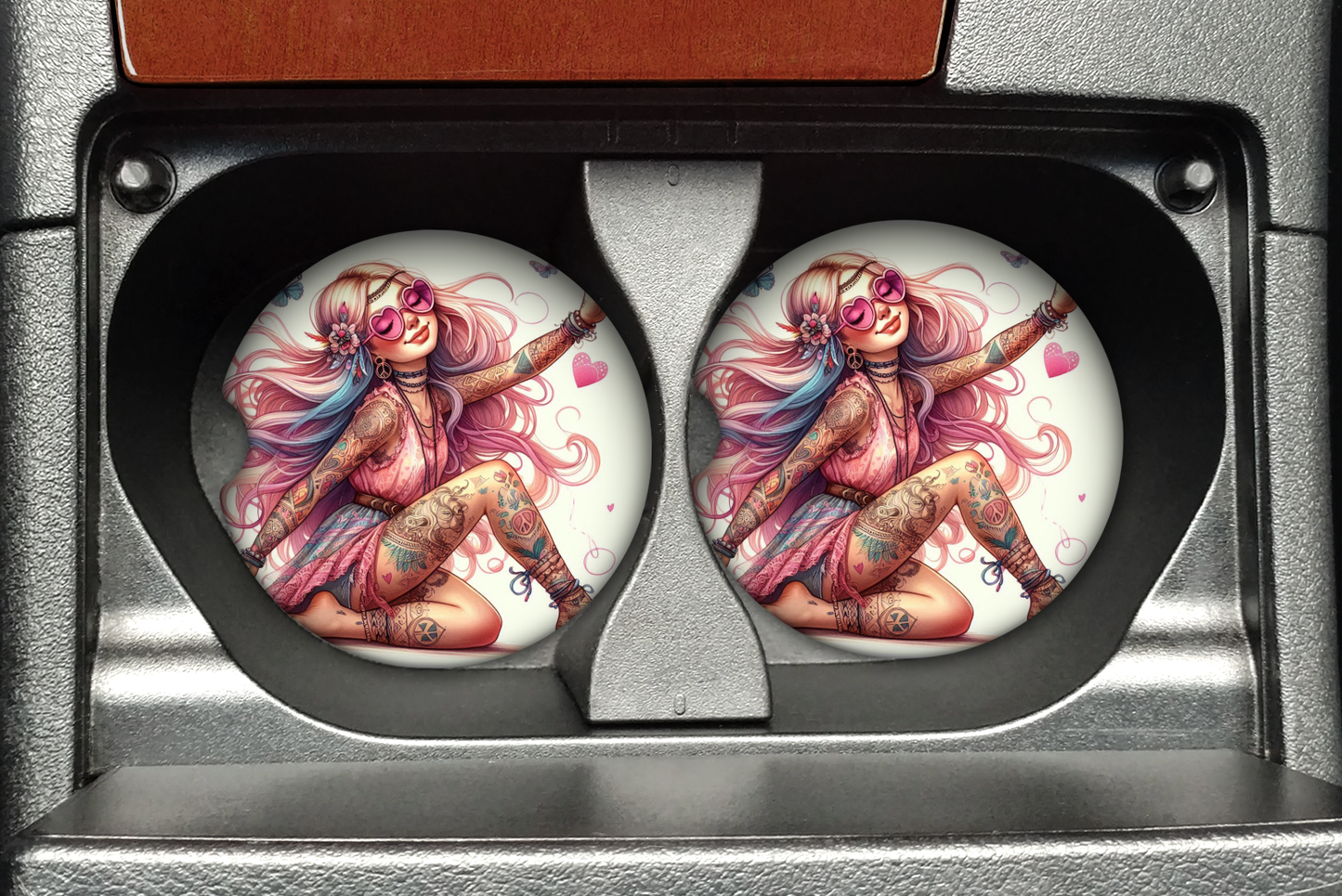 Car coasters neoprene. Collection 1. Ready made.