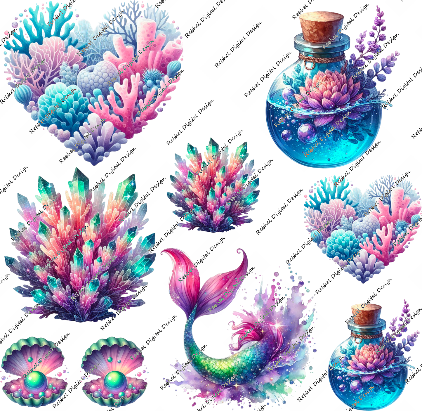 Set 1 UVDTF decal Packs