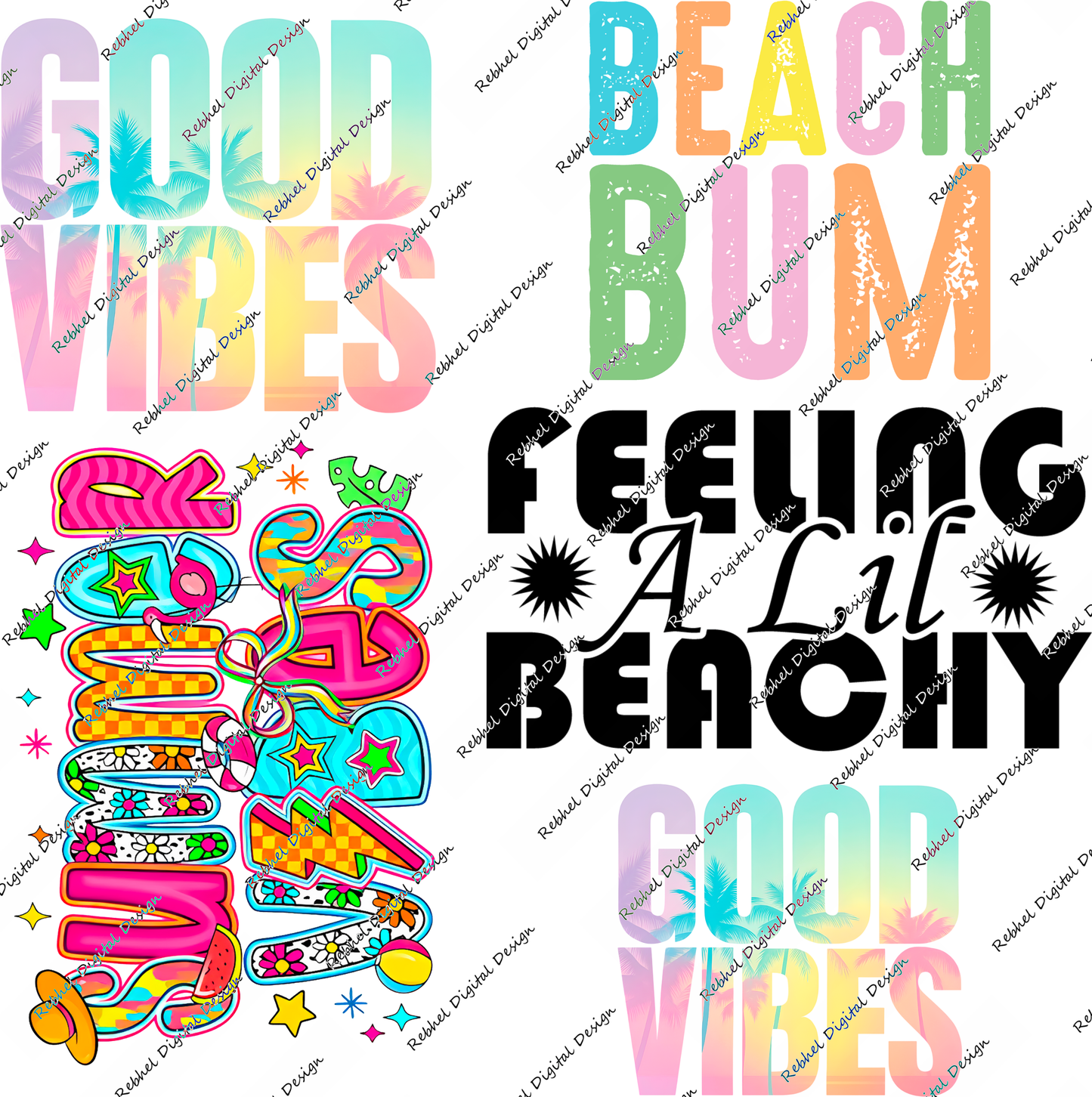 Set 1 UVDTF decal Packs