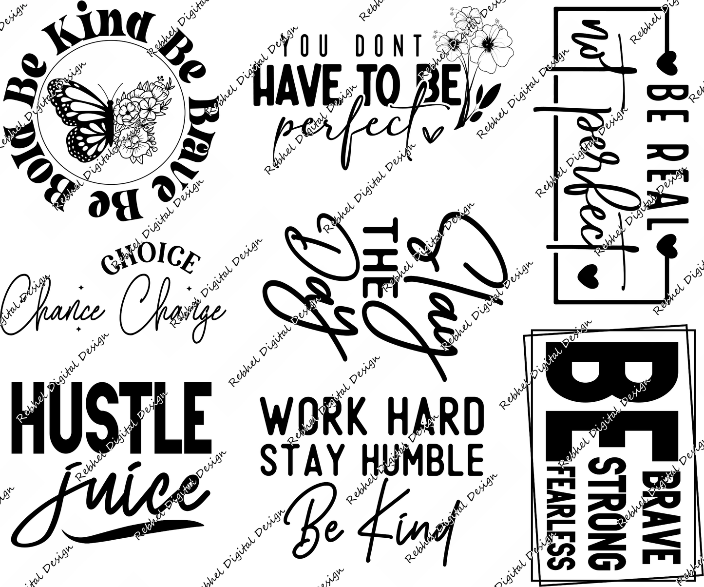 Set 3 UVDTF Decal Packs