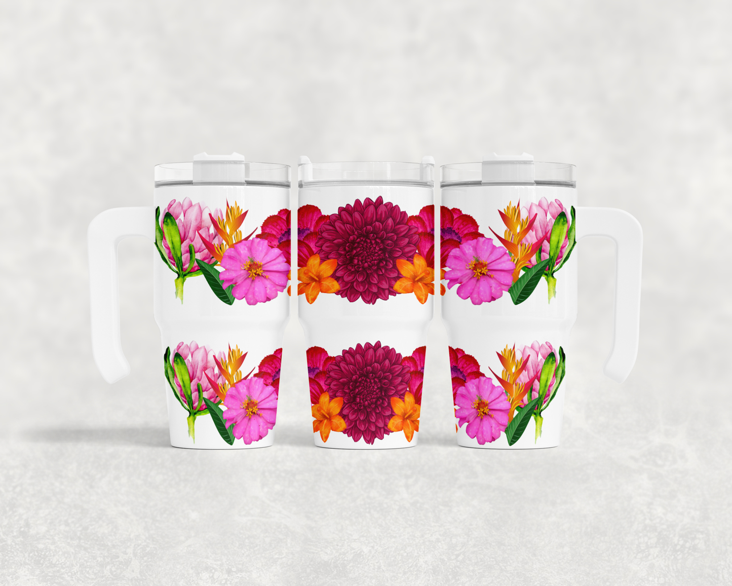 20oz Tumbler with handle Design Collection