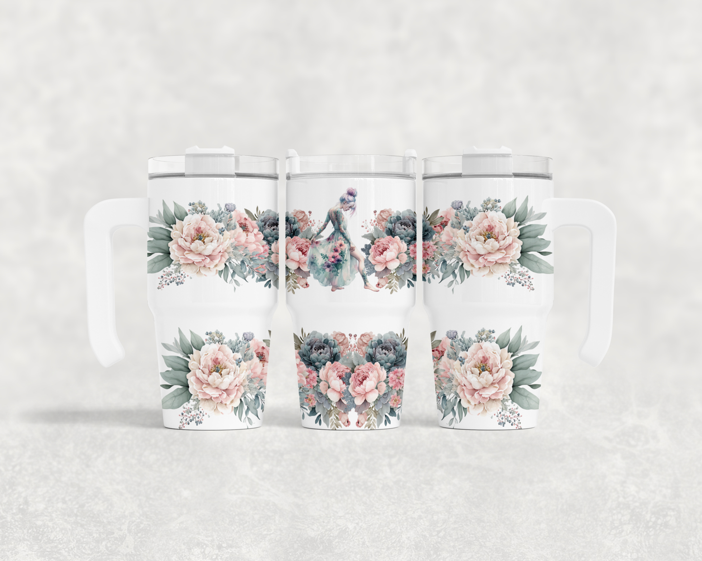 20oz Tumbler with handle Design Collection