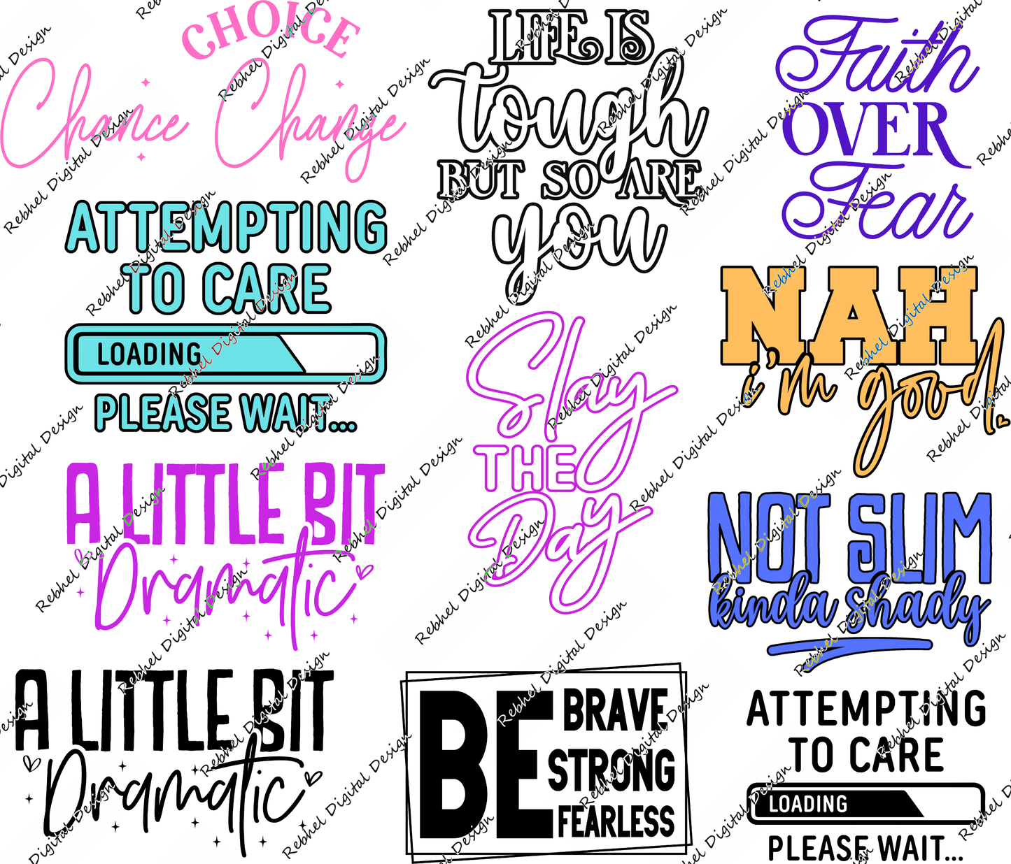 Set 3 UVDTF Decal Packs