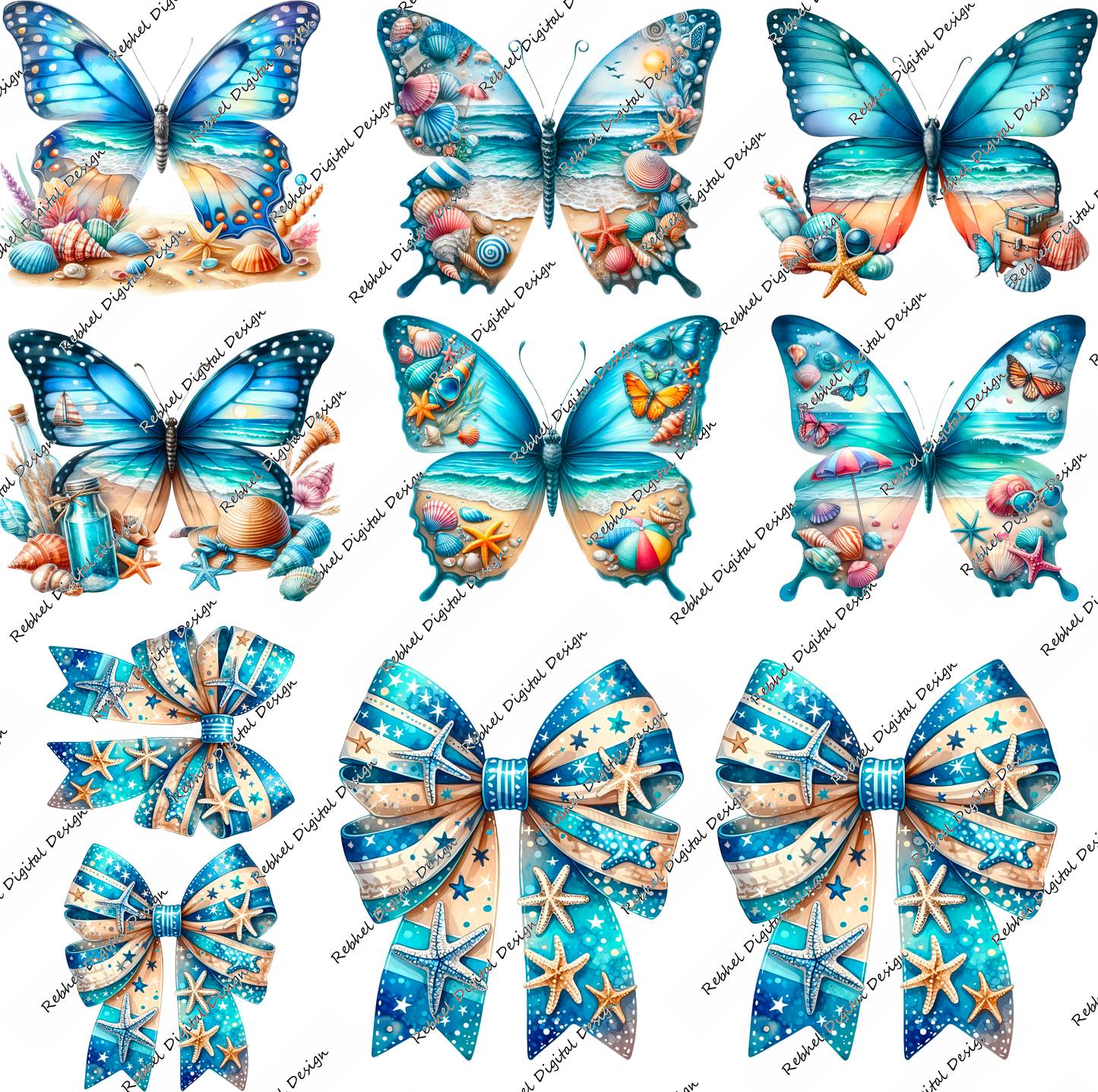 Set 1 UVDTF decal Packs