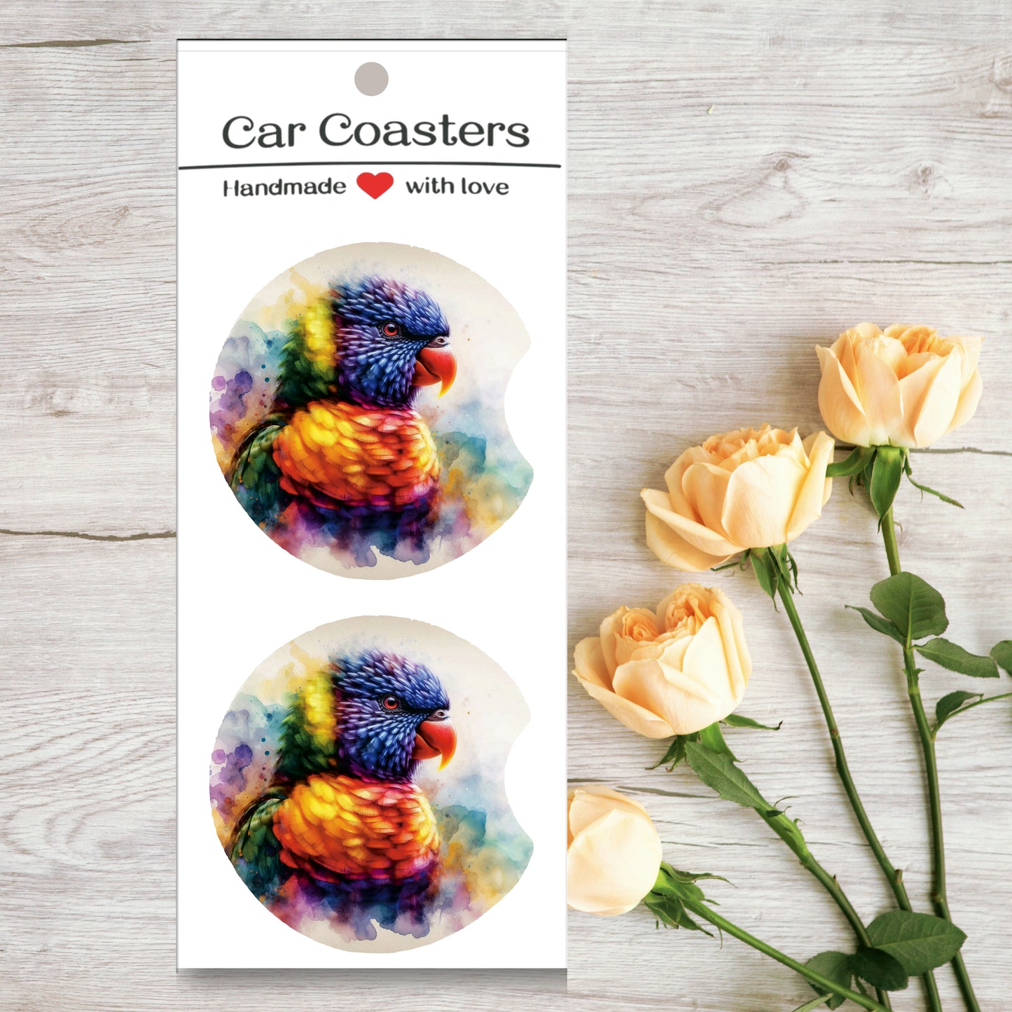 Car coasters blank sublimation sets with packaging-set of 5