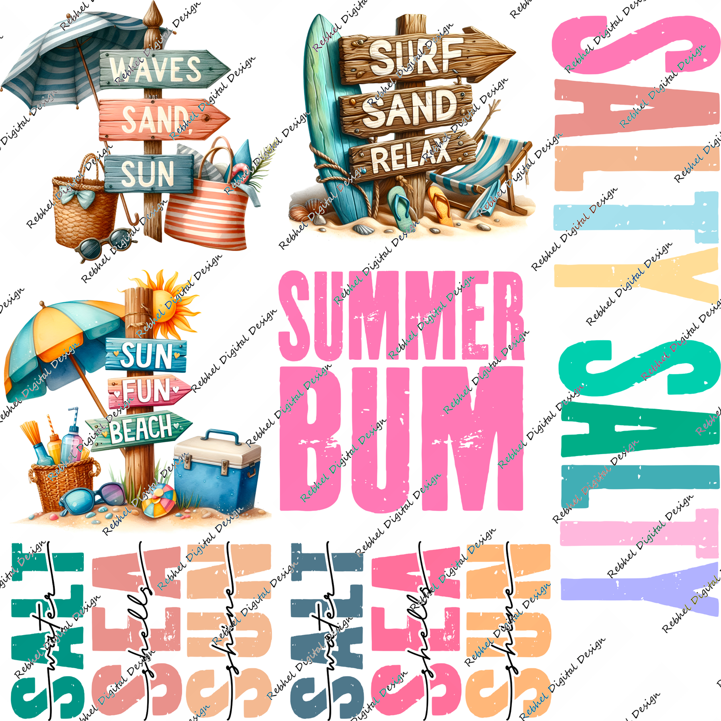 Set 1 UVDTF decal Packs