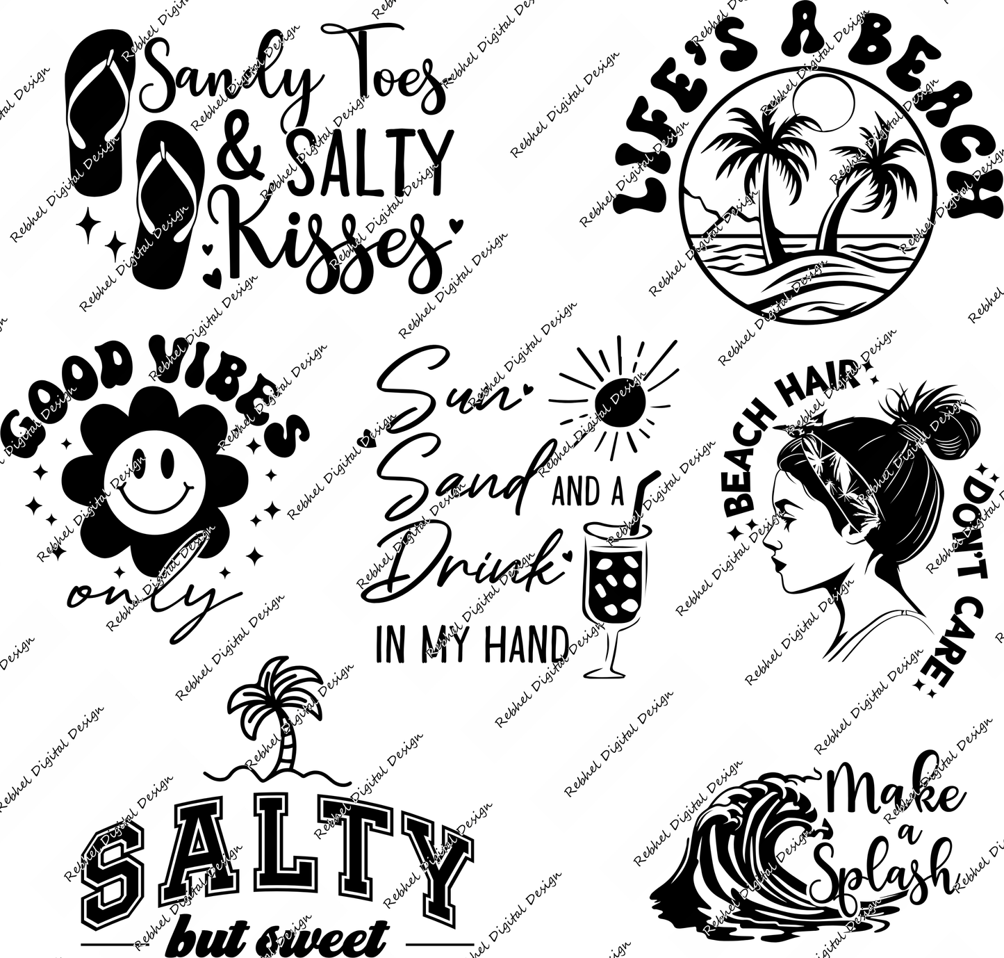 Set 1 UVDTF decal Packs