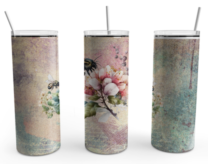 Bee Pastel Watercolour wash