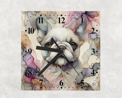 Clock French Bulldog Designs