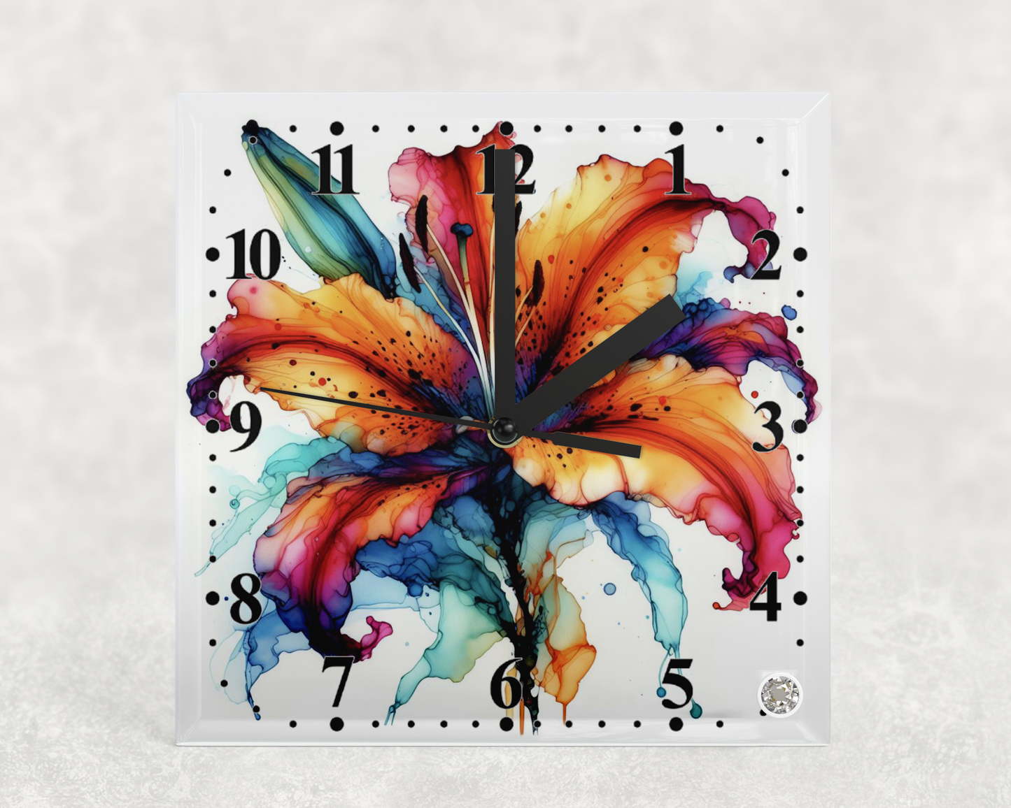 Clock Tiger Lily Designs