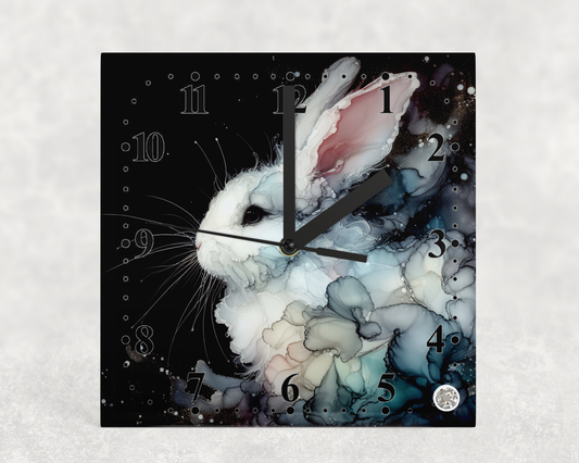 Clock Rabbit Alcohol Ink Designs