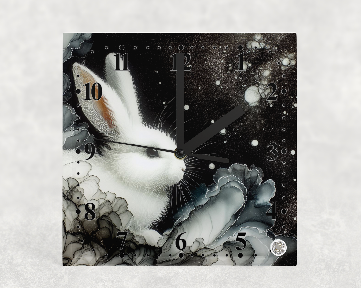 Clock Rabbit Alcohol Ink Designs