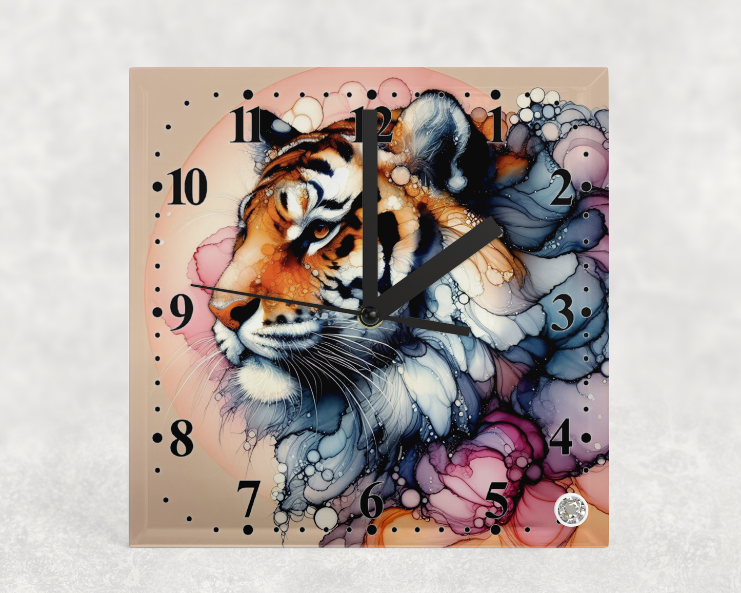 Clock Tiger Alcohol Ink Designs