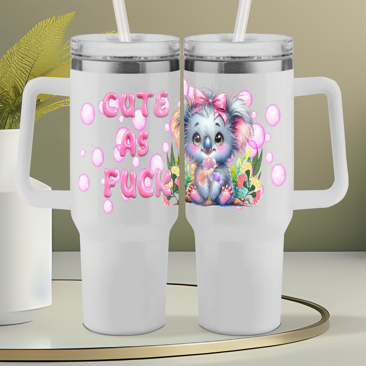 Cute as F*#k 40oz Design