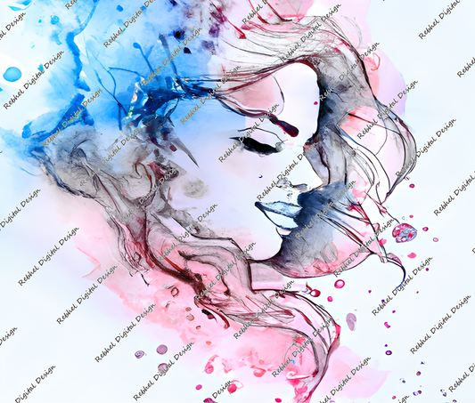 Beautiful watercolour Girl