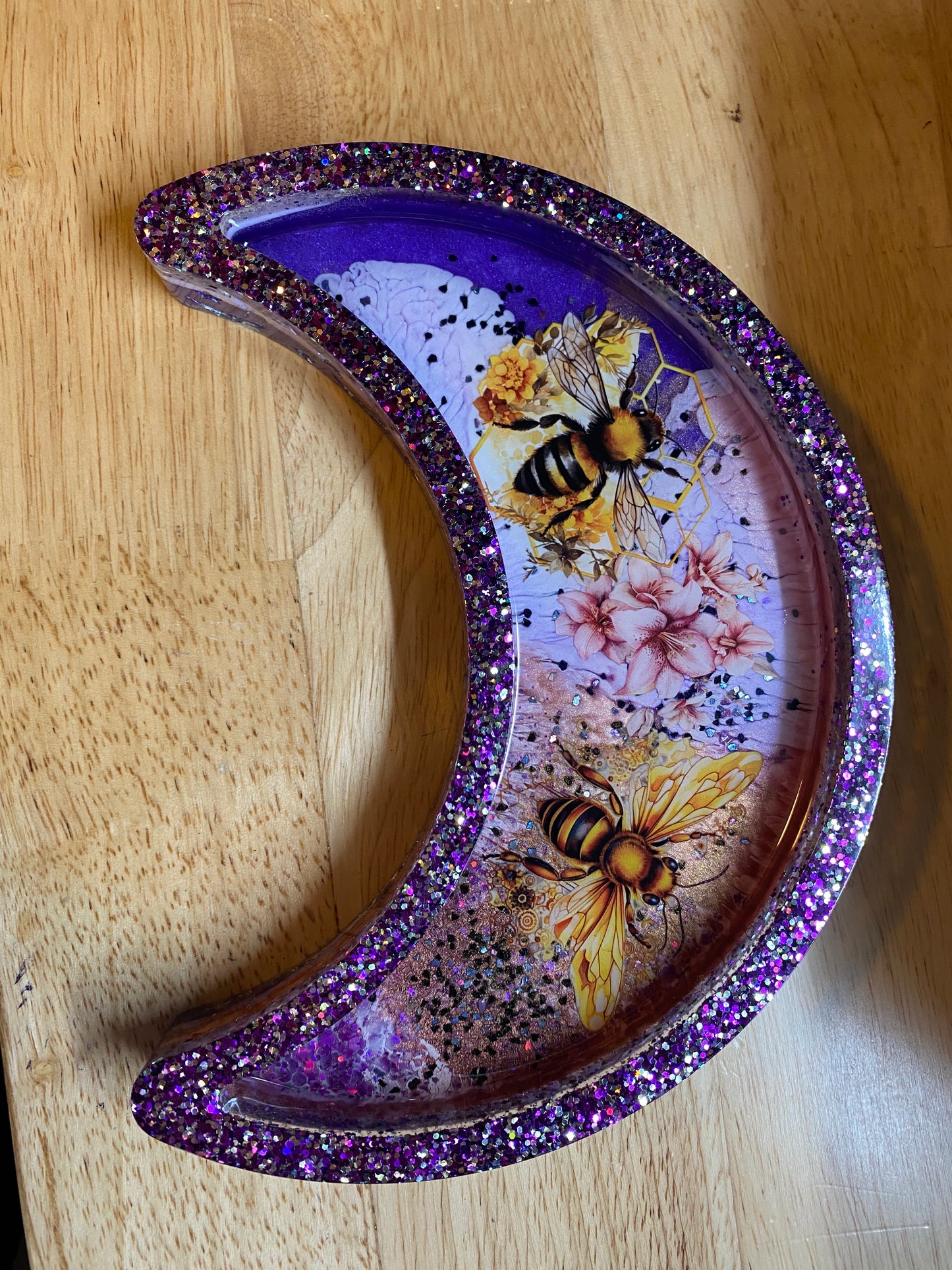 Resin Moon Trinket Trays (example pics only)