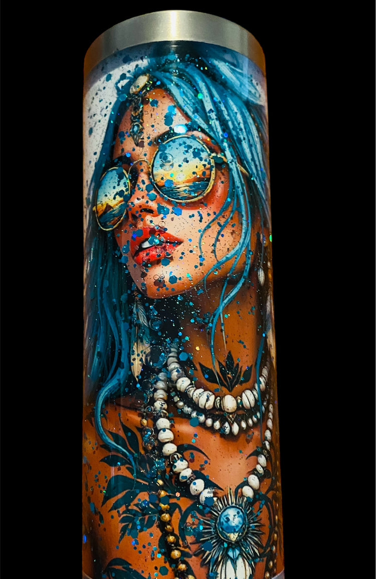 20oz Story board Snow Globe Tumbler