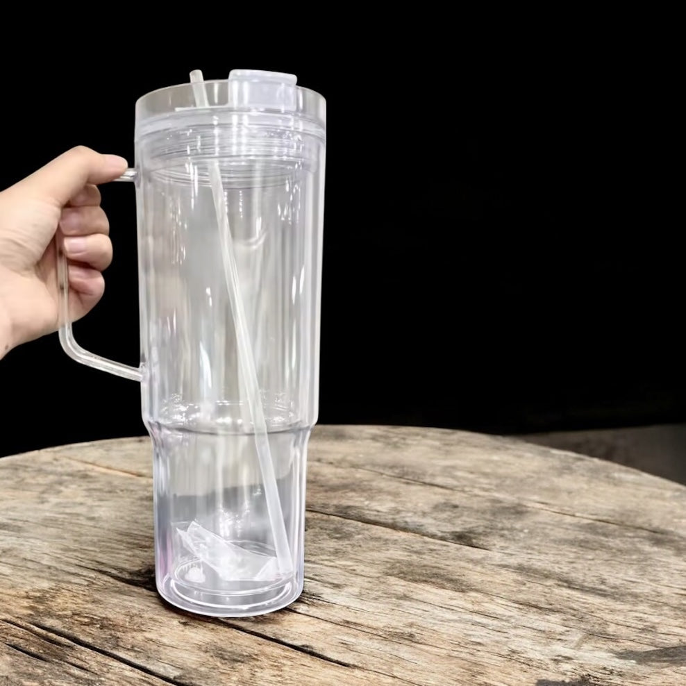 40oz Acrylic Snow Globe Tumbler