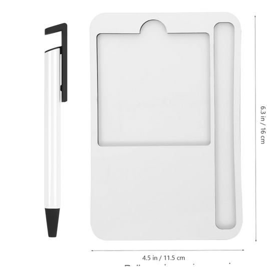 Sublimation Sticky note Holder with Sublimation Pen