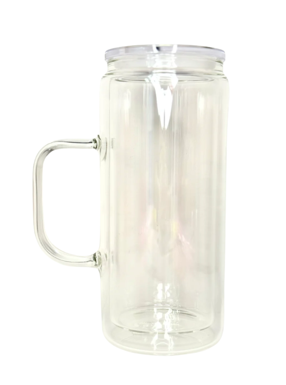 16oz Glass Snow Globe with Handle.