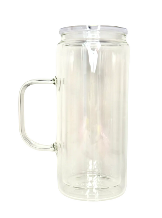 16oz Glass Snow Globe with Handle.