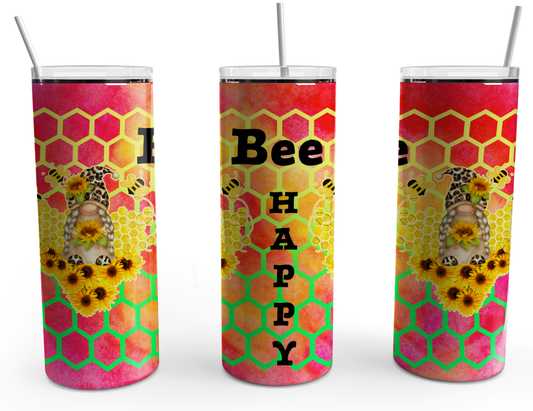 Bee Happy Girl Gnome