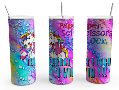 Unicorn-Paper Scissors Rock 20oz