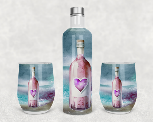Wine set At the Beach Design