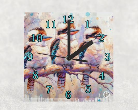 Clock Glass square 20x20cm Sublimation