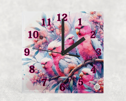 Clock Glass square 20x20cm Sublimation