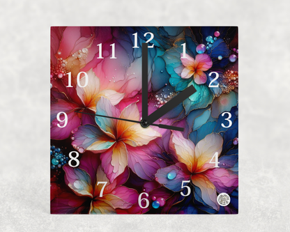 Clock Glass square 20x20cm Sublimation