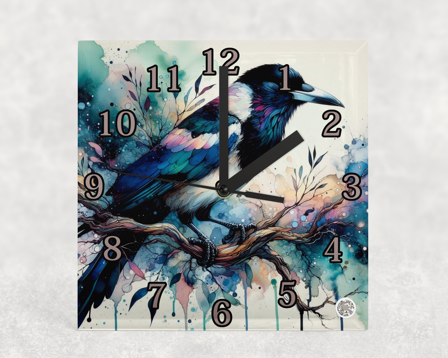 Glass clocks with Stand 20 x 20cm. Collection 2