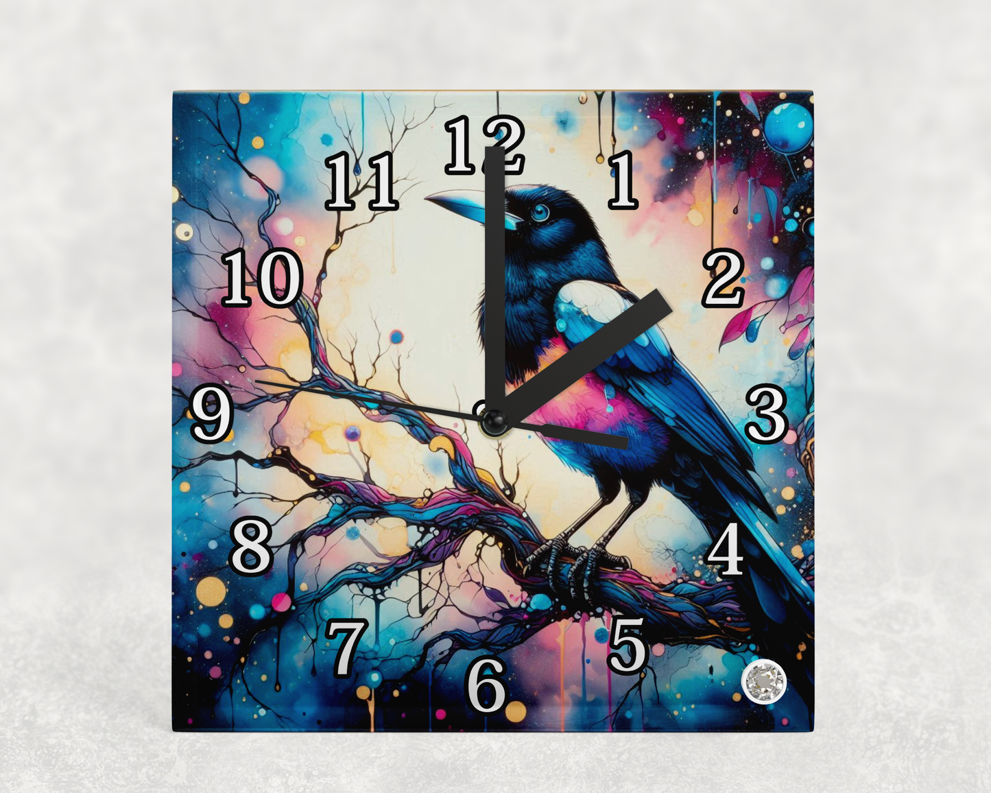 Glass clocks with Stand 20 x 20cm. Collection 2