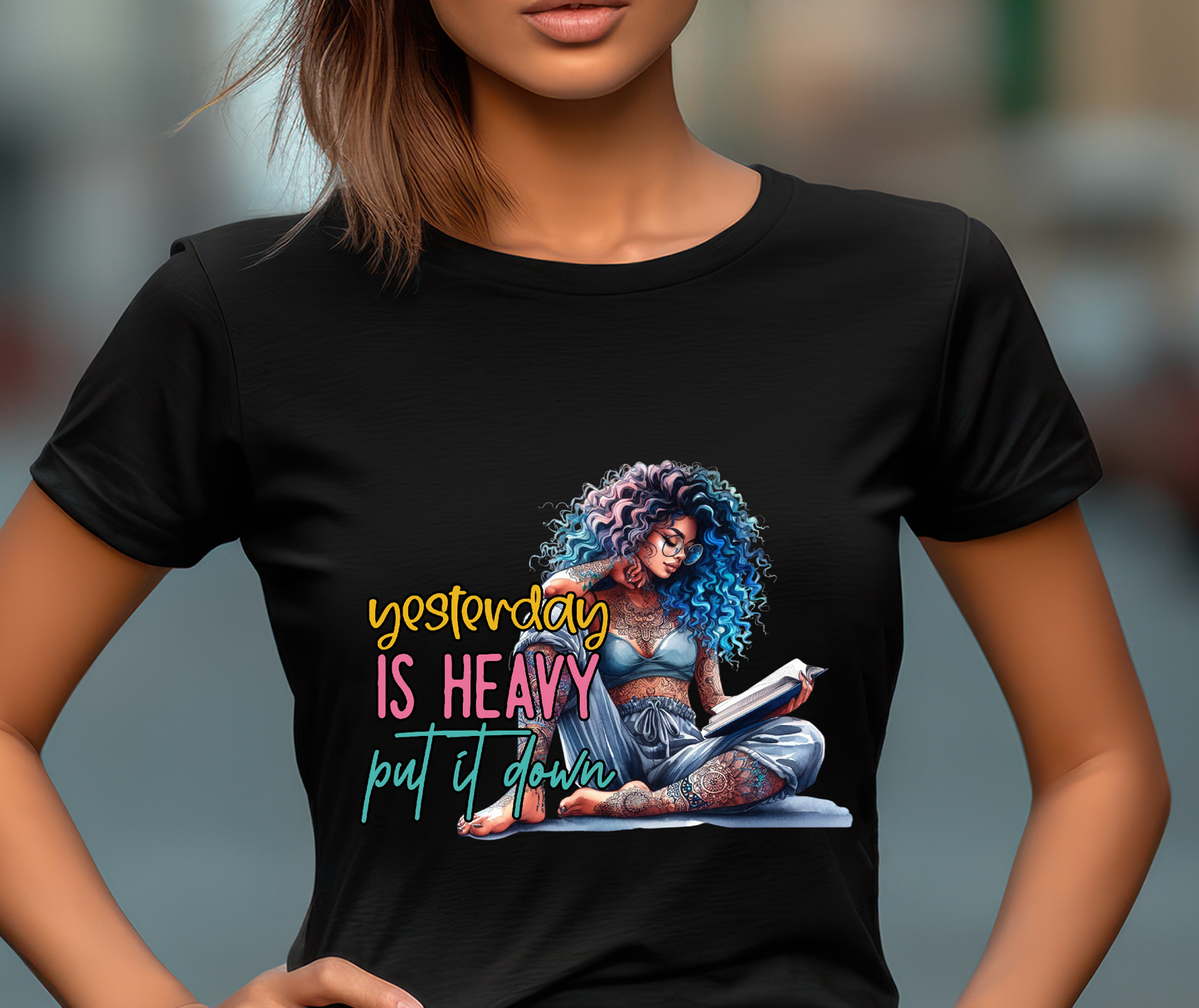 DTF Designs for Tote/crossbody bags and T-shirts.