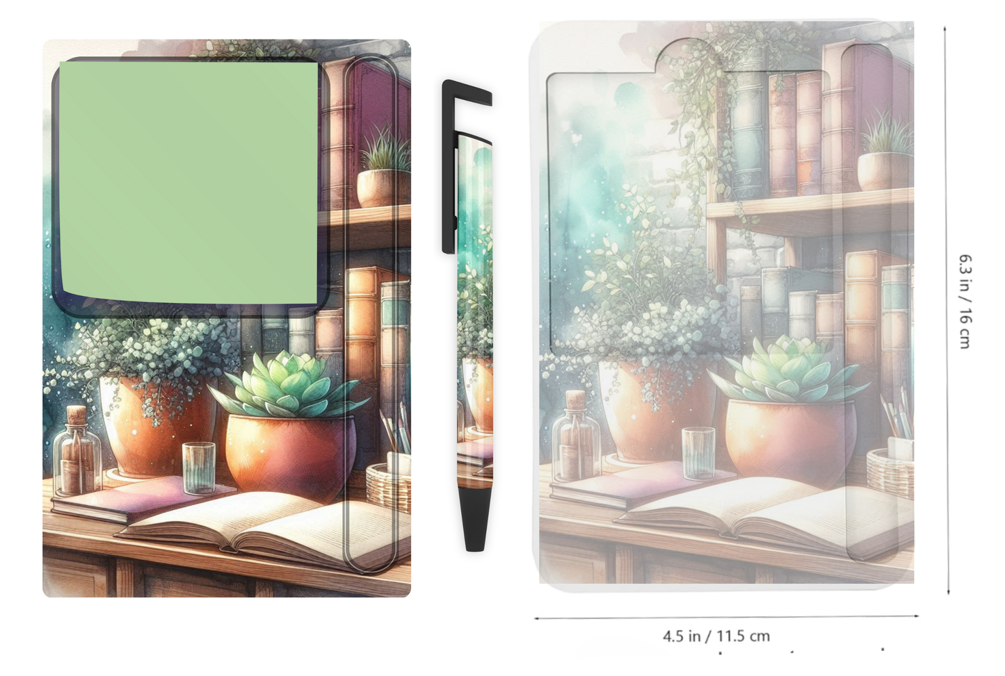 Sticky Note Holders Designs, with matching pen Design. Collection 1