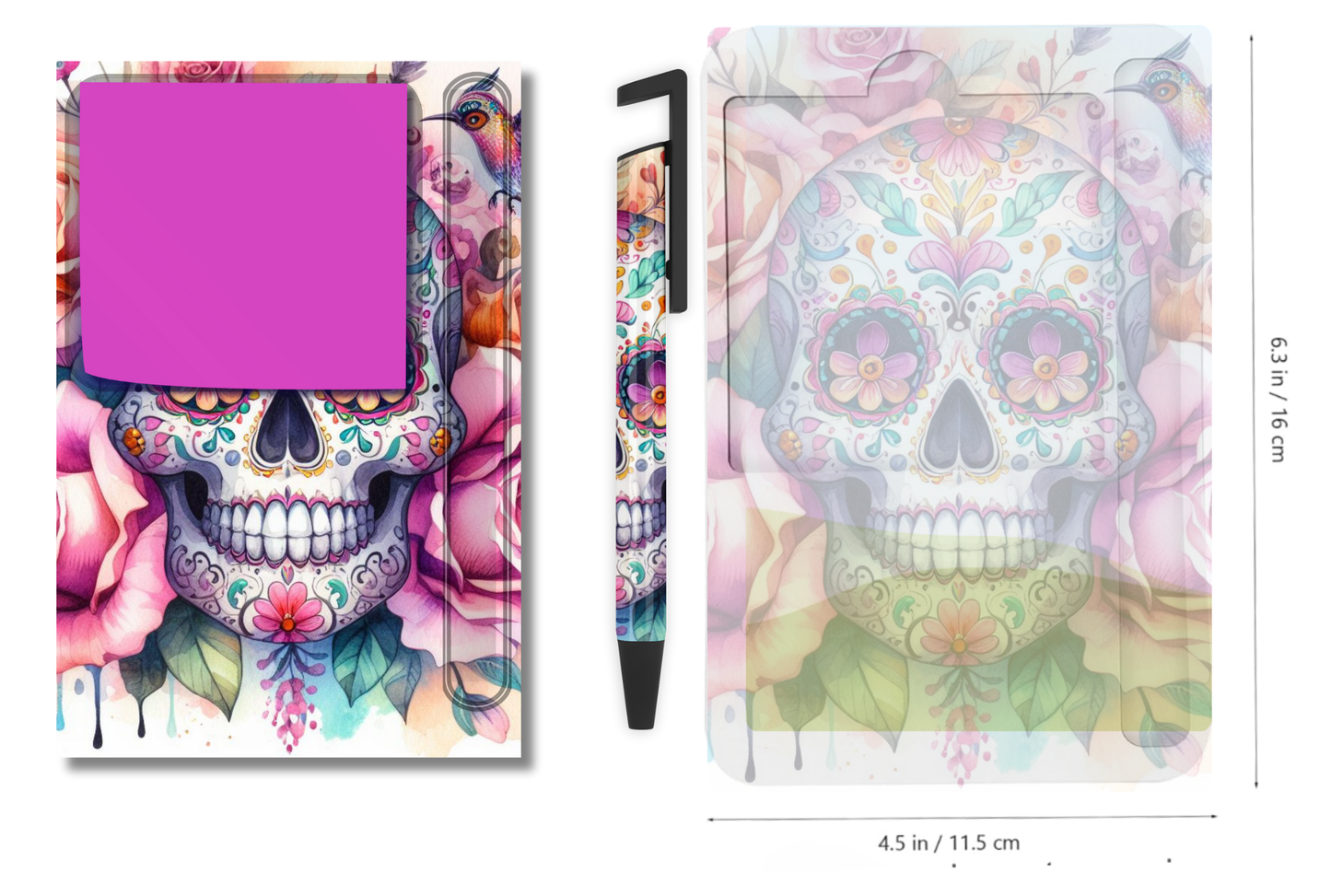 Sticky Note Holders Designs, with matching pen Design. Collection 1